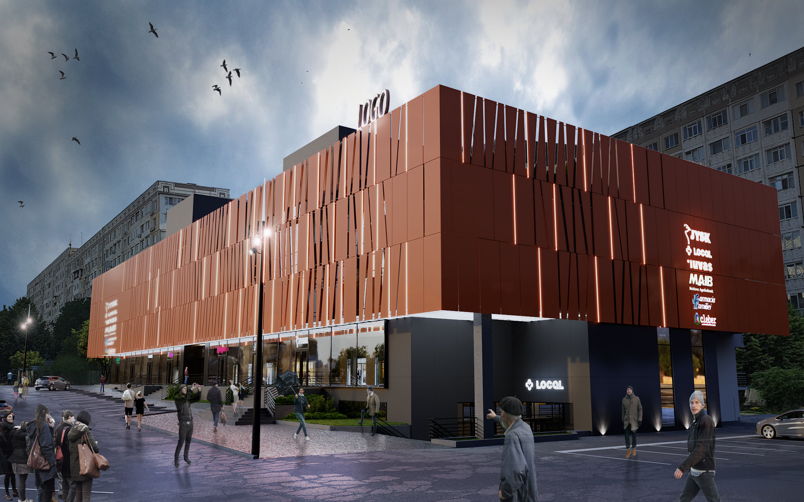 <ru>Торговый центр.</ru><ro>Centrul Comercial.</ro><en>Shopping Mall</en>